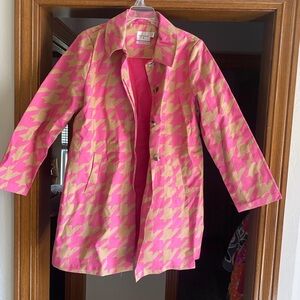Isaac Mizrahi Pink and Tan Blazer